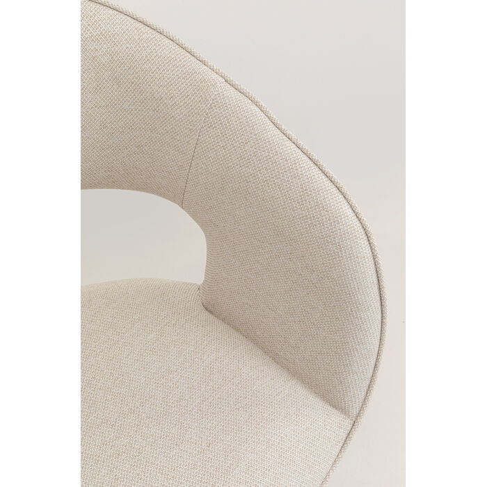 Drehstuhl Gina Greige Schwarz