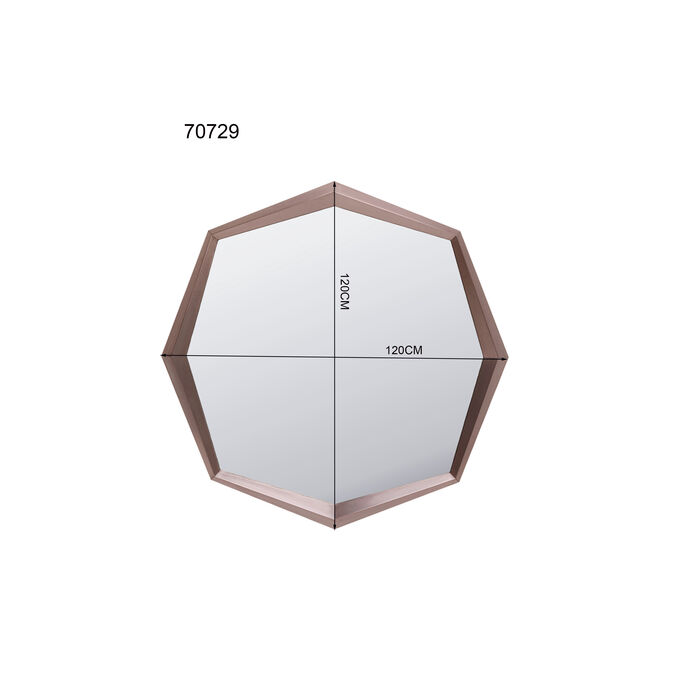 Wandspiegel Octagon Coffee 120x120cm