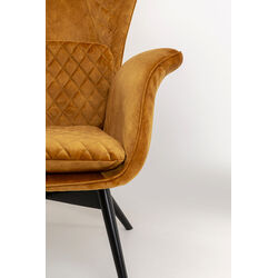 Sessel Tudor Velvet Goldbraun