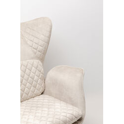 Sessel Tudor Velvet Creme
