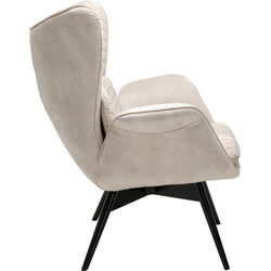 Sessel Tudor Velvet Creme