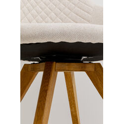 Drehstuhl Coco Wood Creme