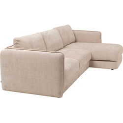 Ecksofa Karma Creme Rechts