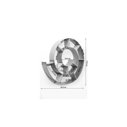Wandregal Snail Silver grau