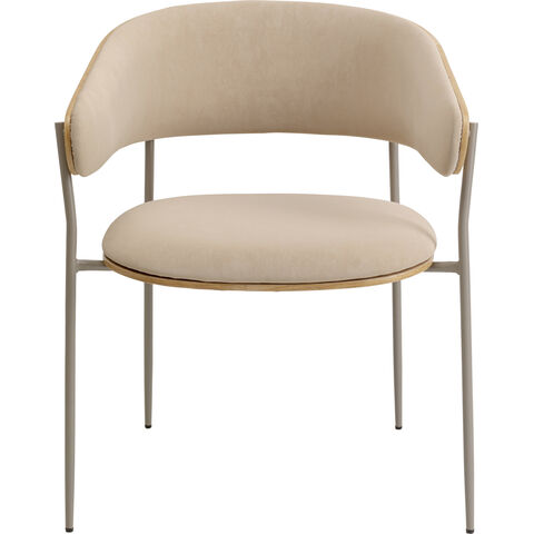 Silla con reposabrazos Cindy Greige