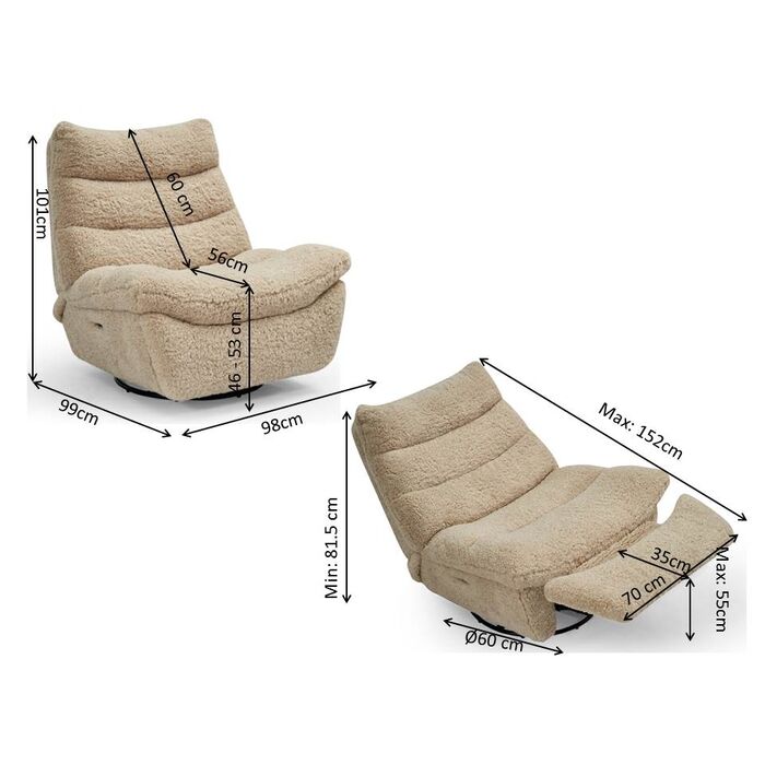 Relaxsessel Teddy Blush