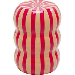 70801 - Mesa auxiliar Candy Stripes Rosa Ø30cm