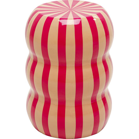 Mesa auxiliar Candy Stripes Rosa Ø30cm