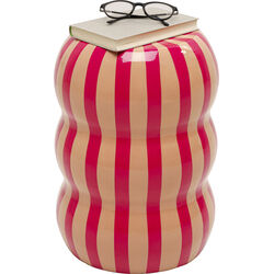 Mesa auxiliar Candy Stripes Rosa Ø30cm
