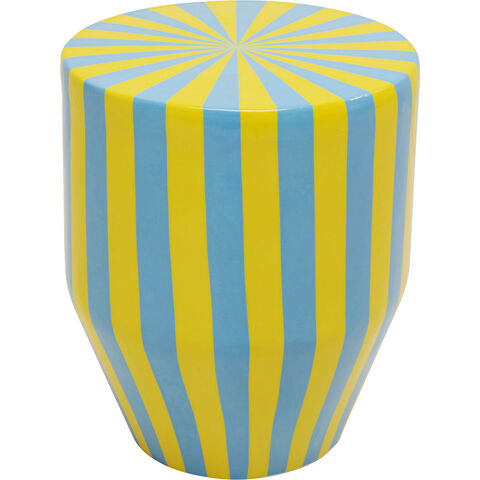 Mesa auxiliar Candy Stripes Azul Ø30cm