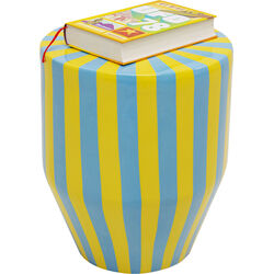 Mesa auxiliar Candy Stripes Azul Ø30cm