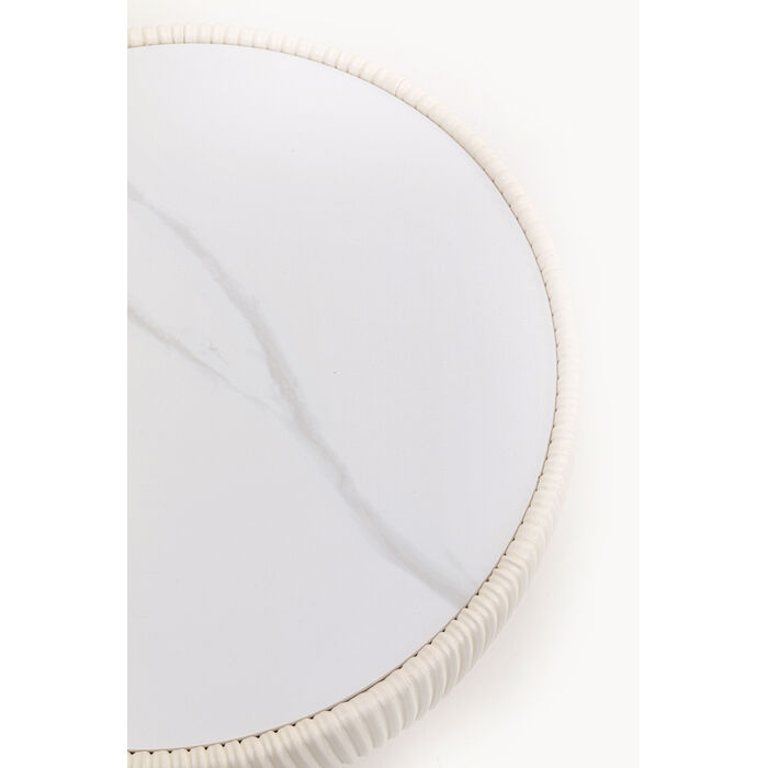 Beistelltisch Endless Vegas Weiß Ø47cm