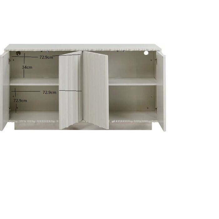 Sideboard Stucco White 152x80cm