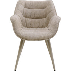 70818 - Chair with Armrest Thelma Greige