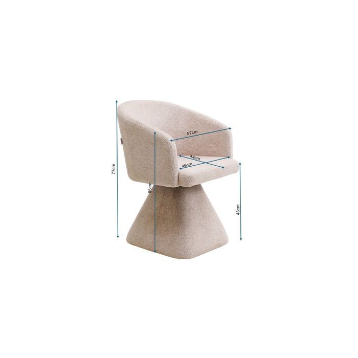 Drehstuhl Melli Creme