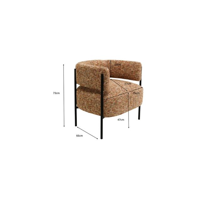 Fauteuil Lilja mélange