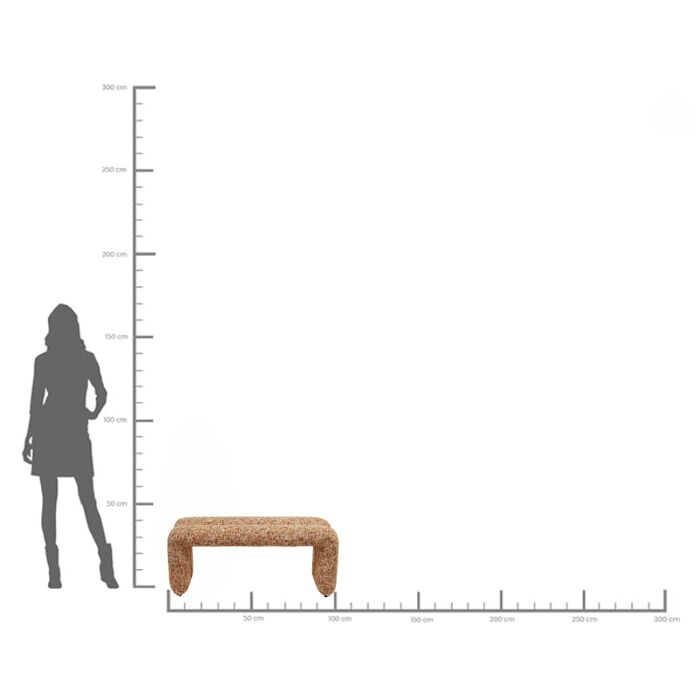Bank Lilja Melange 101cm