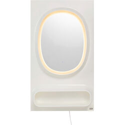 Wandspiegel Aero LED Weiß 80x141cm