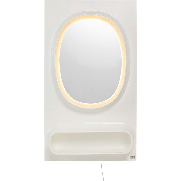 Wandspiegel Aero LED Weiß 80x141cm