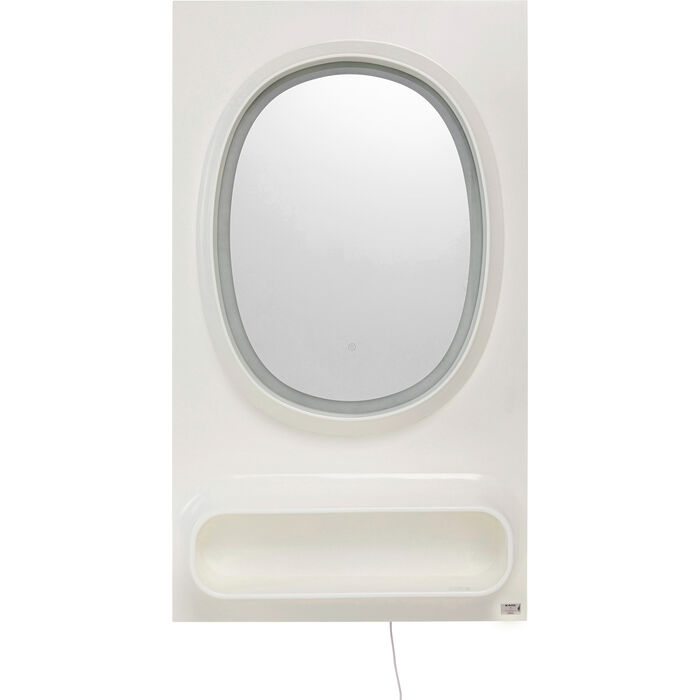 Wandspiegel Aero LED Weiß 80x141cm