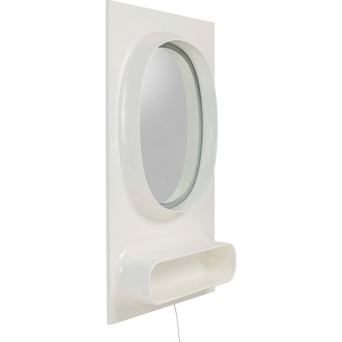 Wandspiegel Aero LED Weiß 80x141cm