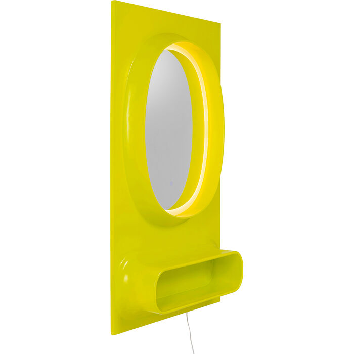 Wandspiegel Aero LED Grün 80x141cm