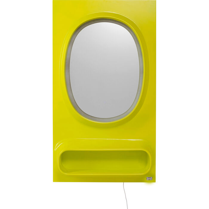 Wandspiegel Aero LED Grün 80x141cm