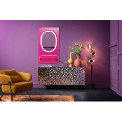 70843 - Wandspiegel Aero LED Pink 80x141cm