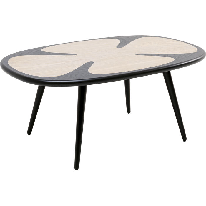 Couchtisch Petal Nature Schwarz 90x60cm