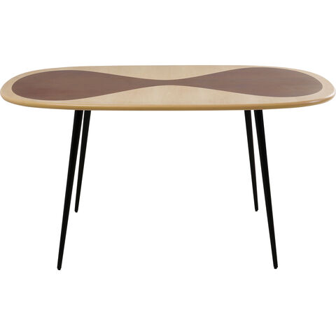Table Petal Nature Black 150x90cm