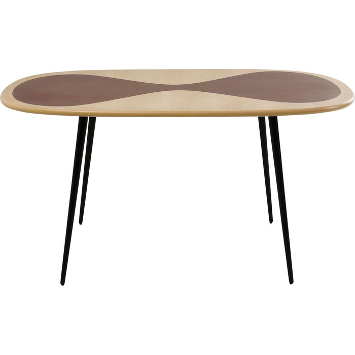 Tisch Petal Nature Schwarz 150x90cm