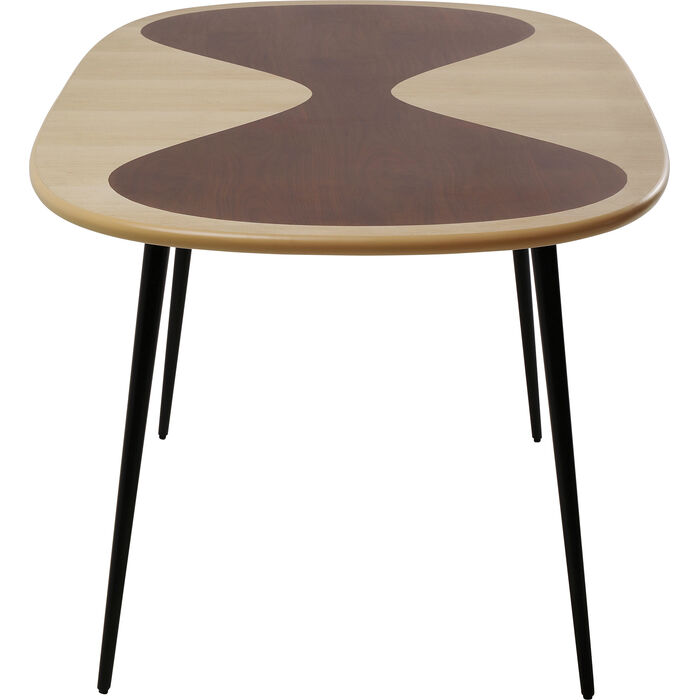 Tisch Petal Nature Schwarz 150x90cm