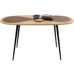 Tisch Petal Nature Schwarz 150x90cm