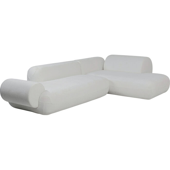 Ecksofa Soft Edge Rechts Weiß