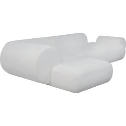 Ecksofa Soft Edge Links Weiß