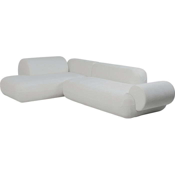 Ecksofa Soft Edge Links Weiß