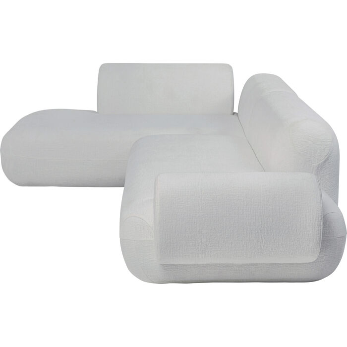 Ecksofa Soft Edge Links Weiß