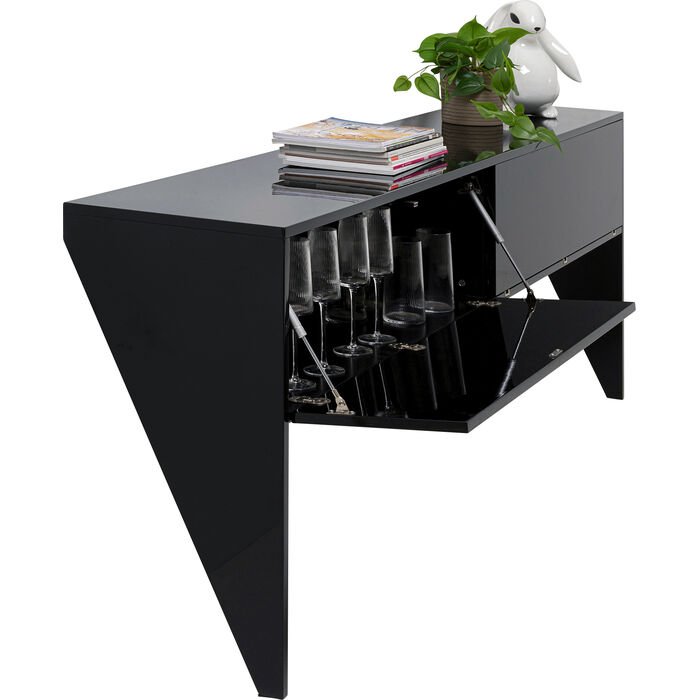 Konsole High Heel 200cm Schwarz