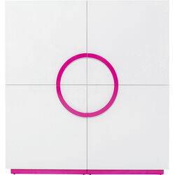 70868 - Schrank Tresor Weiß Pink 160x166cm