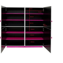 Cabinet Tresor White Pink 160x166cm