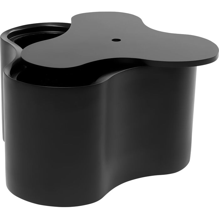 Beistelltisch Lotus Schwarz 30cm