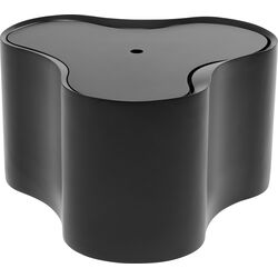 Beistelltisch Lotus Schwarz 35cm