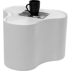 Beistelltisch Lotus Weiß 30cm