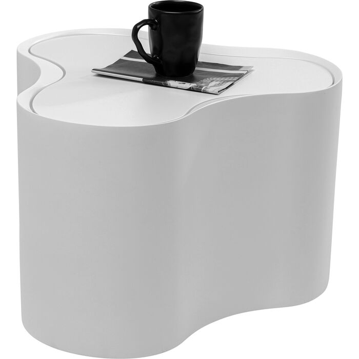 Beistelltisch Lotus Weiß 30cm