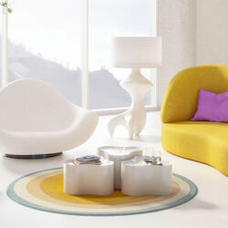 70879 - Side Table Lotus White 30cm