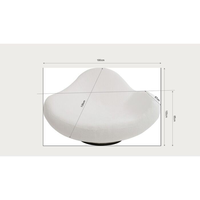 Sessel Nebula Weiß 177cm