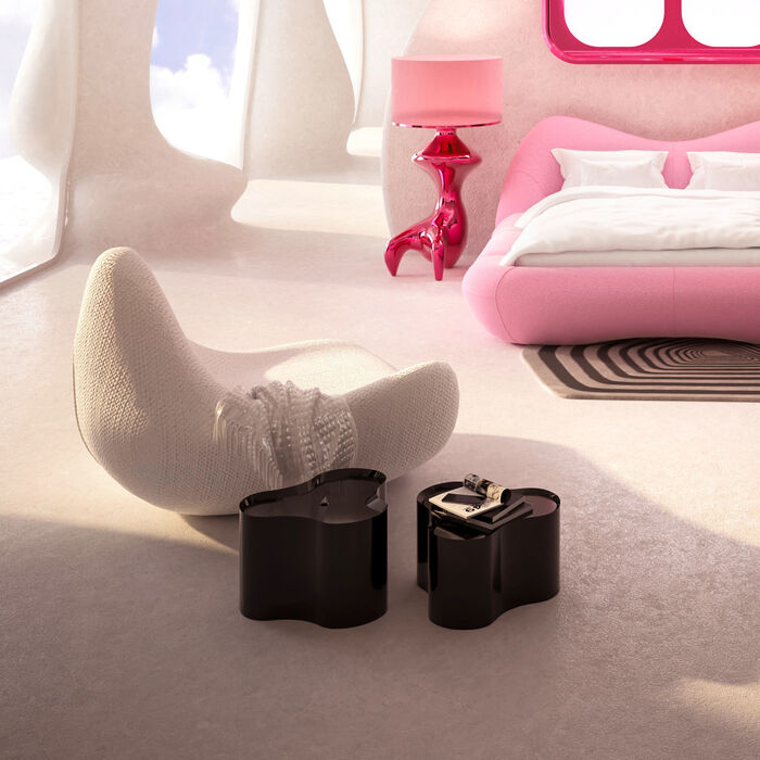 Sessel Glow Wave XXL Weiß 164cm