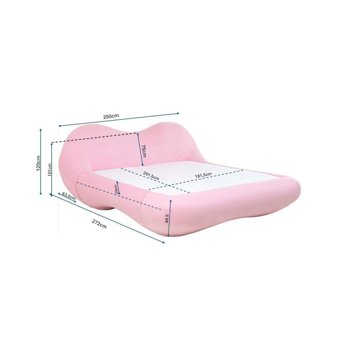 Bett Fluid Dreams Pink 180x200cm