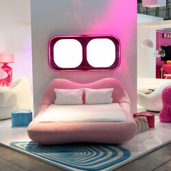 70895 - Bed Fluid Dreams Pink 180x200cm