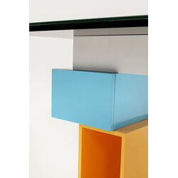 Schreibtisch Pixel mit Glasplatte 200x90cm